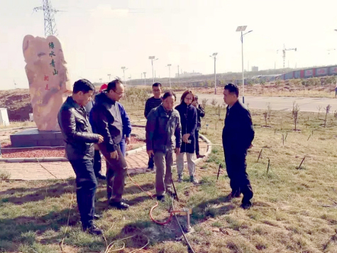 生態環境部西北督查局局長袁道凌到寧夏華御檢查指導蒸發池地下水修復治理工作